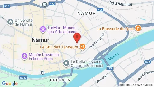 Apartments for rent i Namen - kort over placeringen
