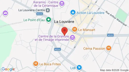 Apartments for rent i La Louvière - kort over placeringen