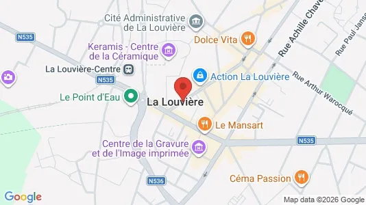 Apartments for rent i La Louvière - kort over placeringen