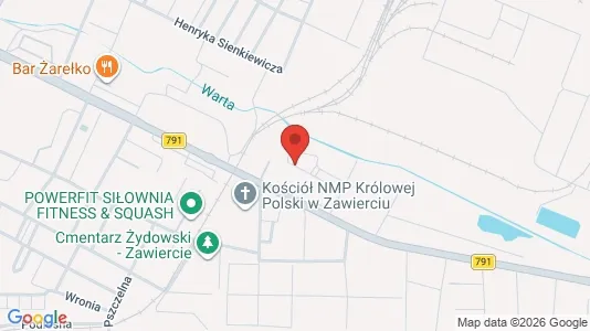 Apartments for rent i Zawierciański - kort over placeringen