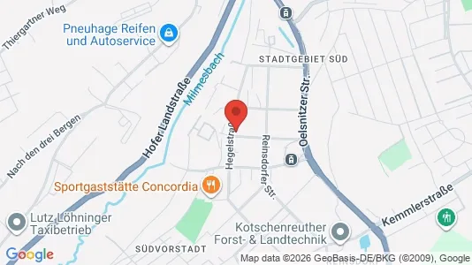 Apartments for rent i Vogtlandkreis - kort over placeringen