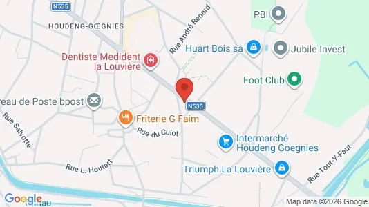 Apartments for rent i La Louvière - kort over placeringen