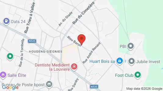 Apartments for rent i La Louvière - kort over placeringen