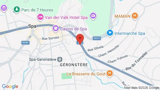 Apartments for rent i Spa - kort over placeringen
