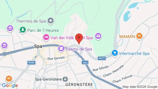 Apartments for rent i Spa - kort over placeringen