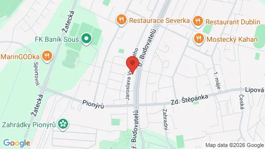Apartments for rent i Most - kort over placeringen