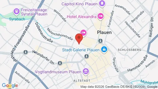 Apartments for rent i Vogtlandkreis - kort over placeringen