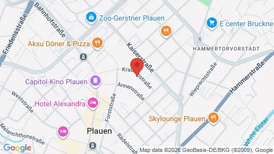 Apartments for rent i Vogtlandkreis - kort over placeringen