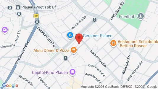 Apartments for rent i Vogtlandkreis - kort over placeringen