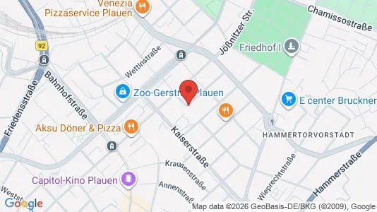 Apartments for rent i Vogtlandkreis - kort over placeringen