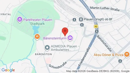 Apartments for rent i Vogtlandkreis - kort over placeringen