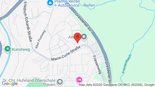 Apartments for rent i Vogtlandkreis - kort over placeringen