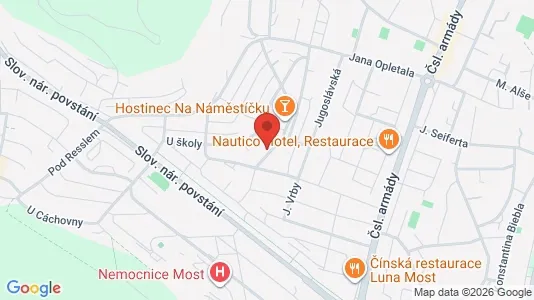 Apartments for rent i Most - kort over placeringen