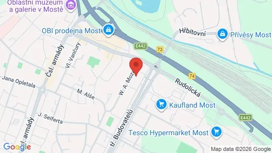 Apartments for rent i Most - kort over placeringen