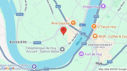 Apartments for rent i Hoei - kort over placeringen