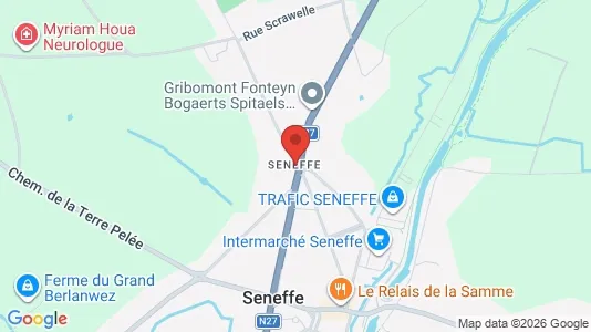 Apartments for rent i Seneffe - kort over placeringen