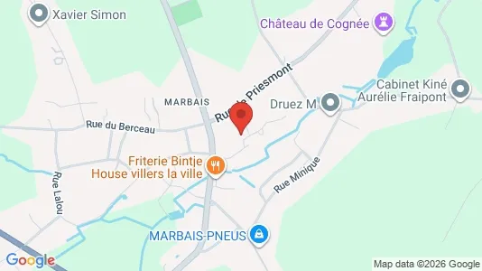 Apartments for rent i Villers-la-Ville - kort over placeringen