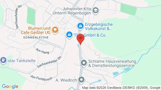 Apartments for rent i Central Saxony - kort over placeringen