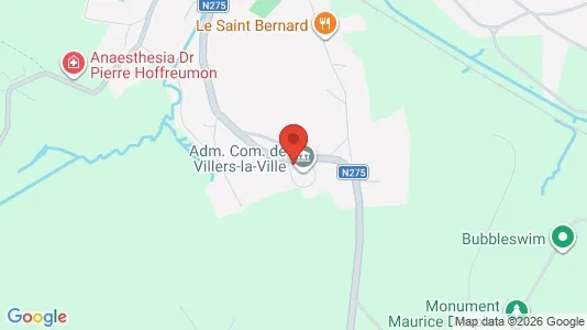 Apartments for rent i Villers-la-Ville - kort over placeringen