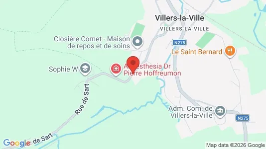 Apartments for rent i Villers-la-Ville - kort over placeringen
