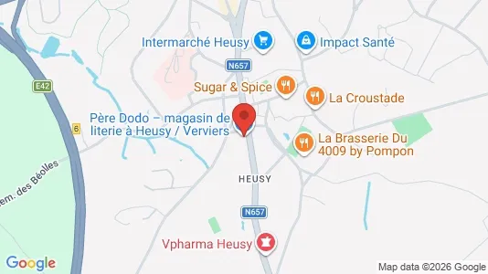 Apartments for rent i Verviers - kort over placeringen