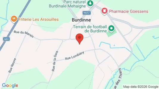 Apartments for rent i Burdinne - kort over placeringen