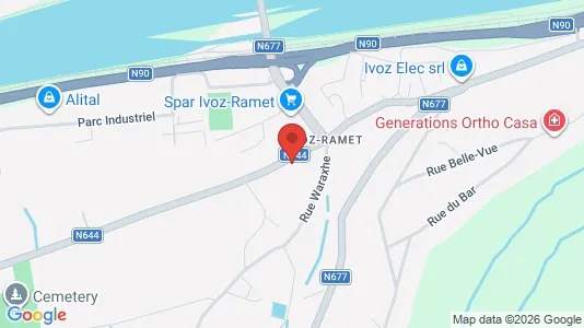 Apartments for rent i Flémalle - kort over placeringen