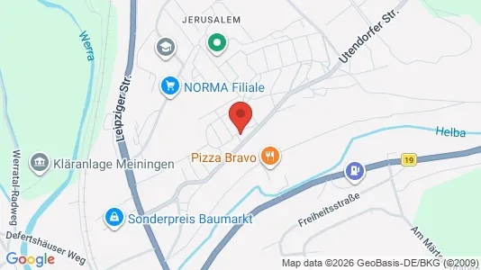 Apartments for rent i Schmalkalden-Meiningen - kort over placeringen
