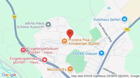 Apartments for rent i Erzgebirgskreis - kort over placeringen
