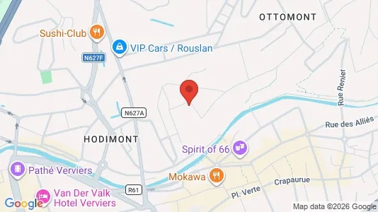 Apartments for rent i Verviers - kort over placeringen
