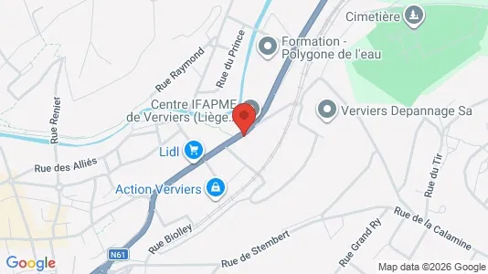 Apartments for rent i Verviers - kort over placeringen