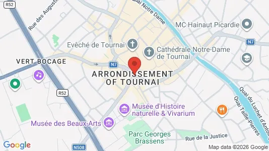 Apartments for rent i Doornik - kort over placeringen