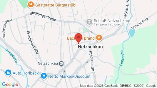 Apartments for rent i Vogtlandkreis - kort over placeringen