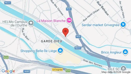 Apartments for rent i Luik - kort over placeringen