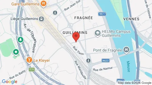 Apartments for rent i Luik - kort over placeringen