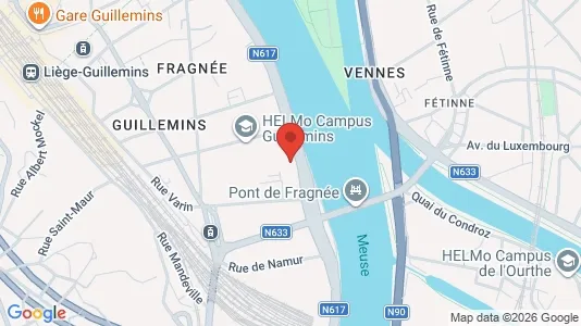 Apartments for rent i Luik - kort over placeringen