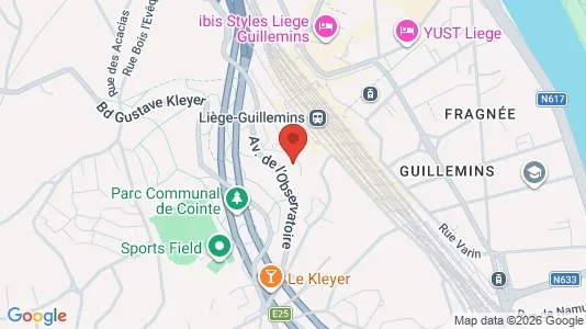 Apartments for rent i Luik - kort over placeringen