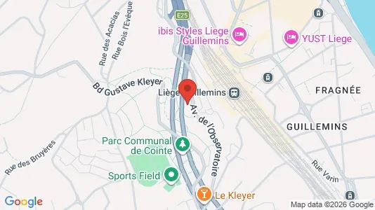 Apartments for rent i Luik - kort over placeringen