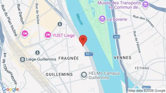 Apartments for rent i Luik - kort over placeringen