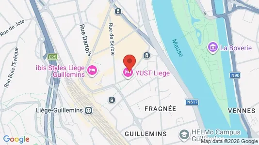 Apartments for rent i Luik - kort over placeringen