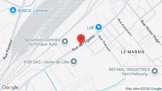 Apartments for rent i Lille - kort over placeringen