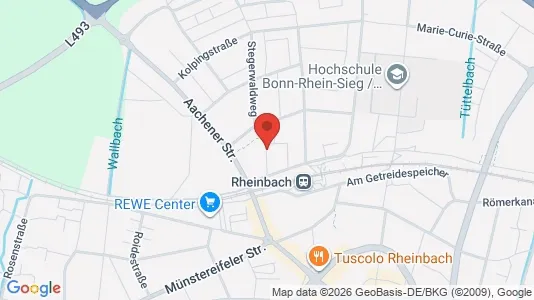 Apartments for rent i Rhein-Sieg-Kreis - kort over placeringen