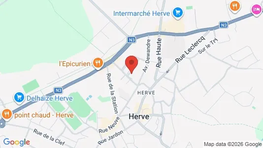 Apartments for rent i Herve - kort over placeringen
