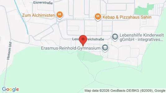 Apartments for rent i Saalfeld-Rudolstadt - kort over placeringen