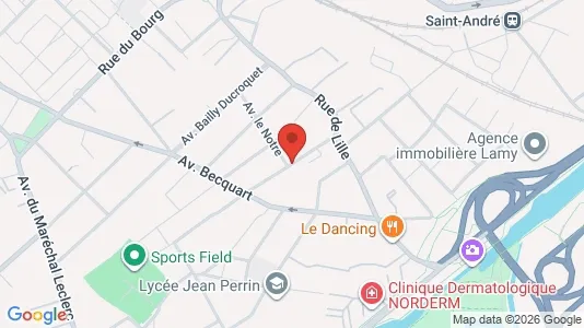 Apartments for rent i Lille - kort over placeringen