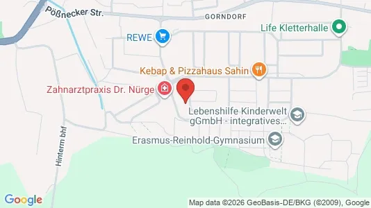 Apartments for rent i Saalfeld-Rudolstadt - kort over placeringen