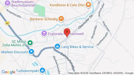 Apartments for rent i Schmalkalden-Meiningen - kort over placeringen