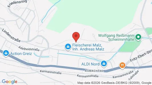 Apartments for rent i Greiz - kort over placeringen