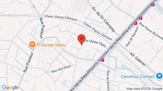 Apartments for rent i Lille - kort over placeringen