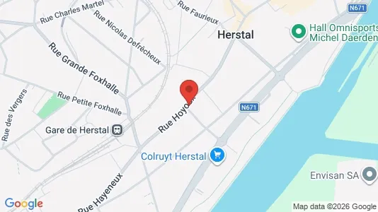 Apartments for rent i Herstal - kort over placeringen